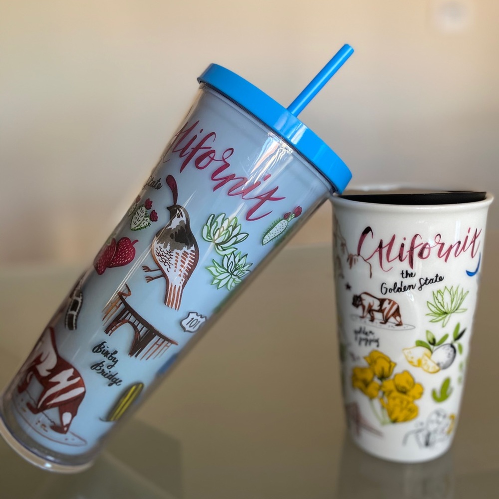 STARBUCKS⭐️CALIFORNIA SET(2) COLD AND HOT CUP ⭐️